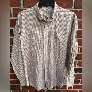 L.L. Bean Mens Long Sleeve Button Down Shirt. Size LT (Large Tall)